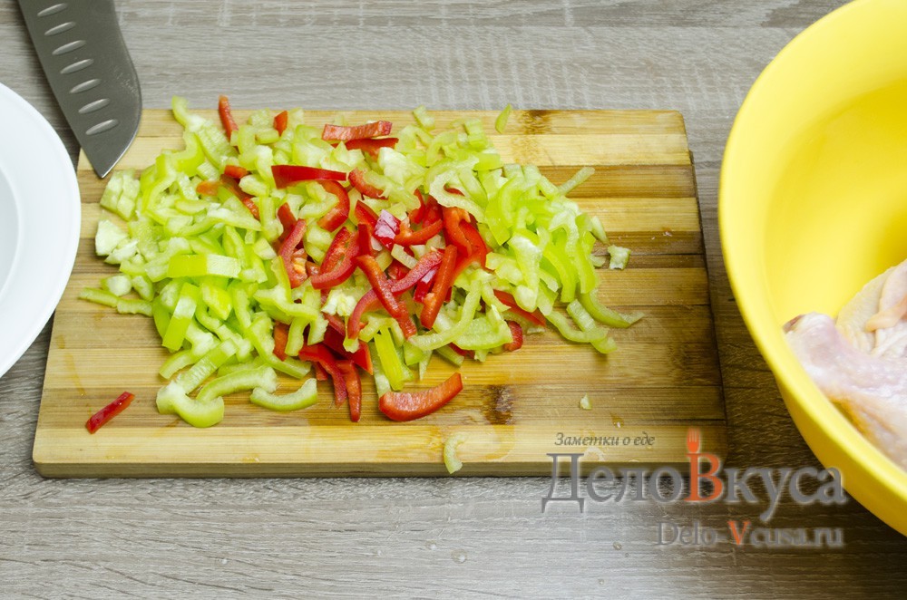Шаг 2 приготовления Чахохбили из курицы