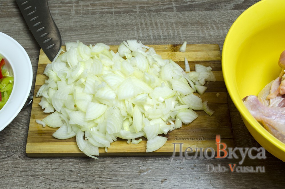 Шаг 3 приготовления Чахохбили из курицы