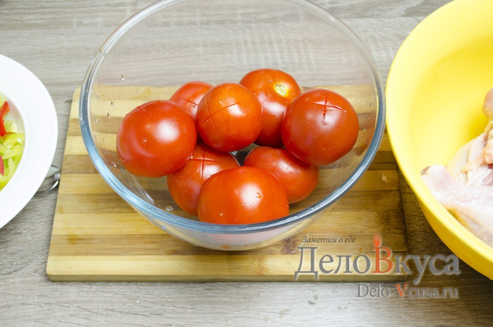Шаг 4 приготовления Чахохбили из курицы