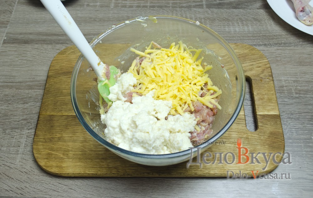 Шаг 13 приготовления Фаршированные куриные ножки (грибами и сыром)