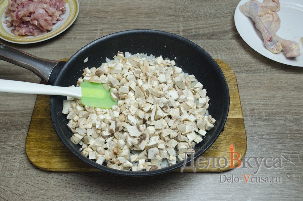 Шаг 9 приготовления Фаршированные куриные ножки (грибами и сыром)