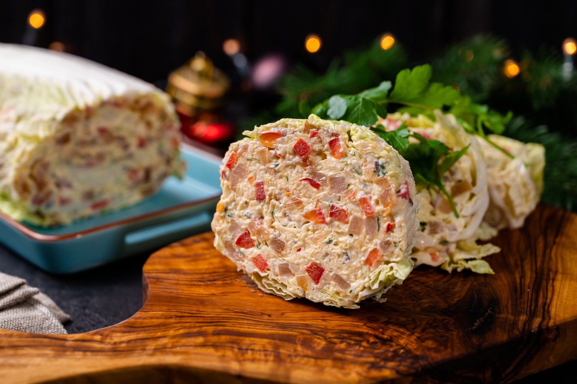Шаг 12 приготовления Фаршированная пекинская капуста на закуску