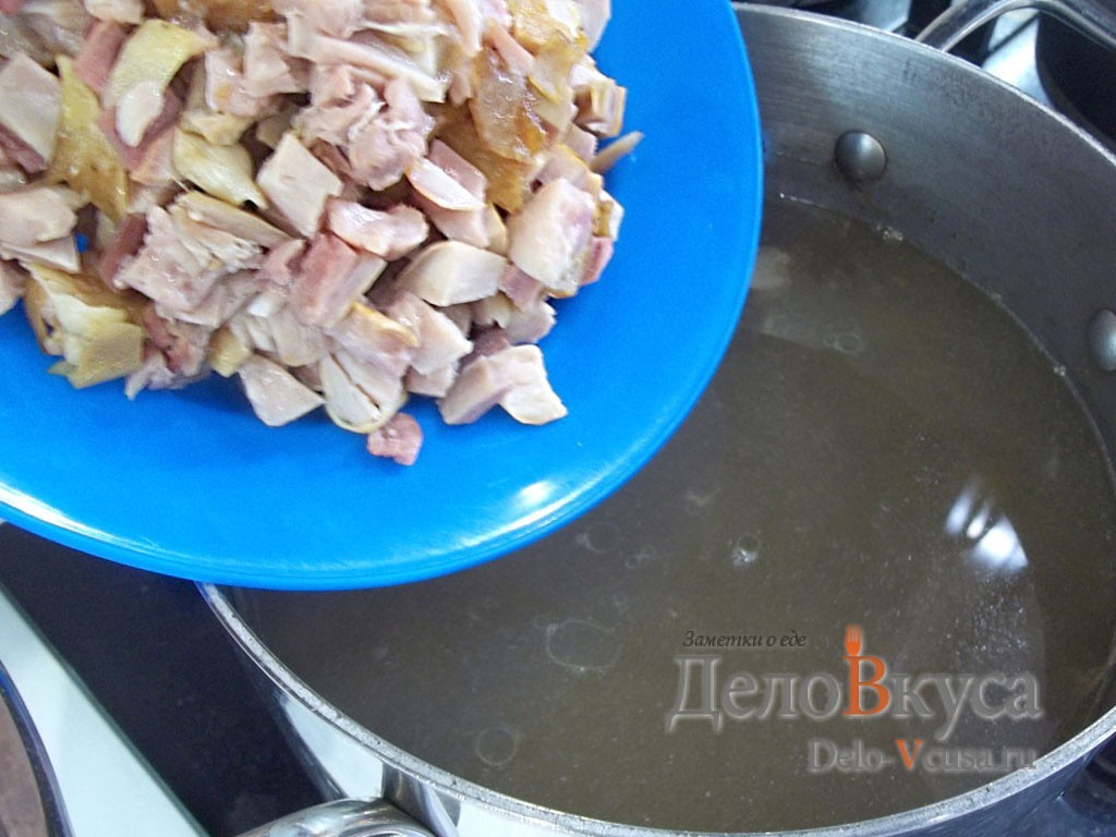Шаг 7 приготовления Солянка сборная мясная
