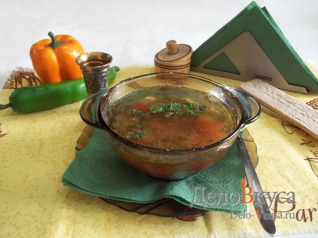 Шаг 14 приготовления Суп с фрикадельками и яйцом на мясном бульоне