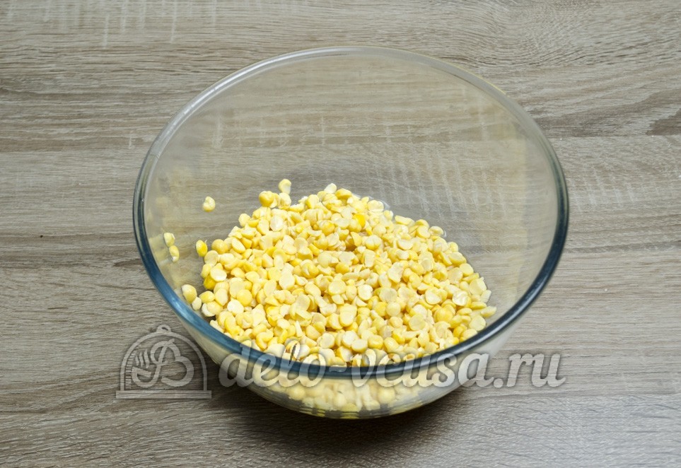 Шаг 1 приготовления Гороховая каша