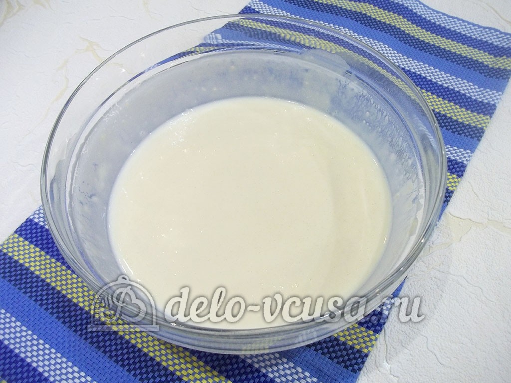 Шаг 4 приготовления Блины с кокосовой стружкой