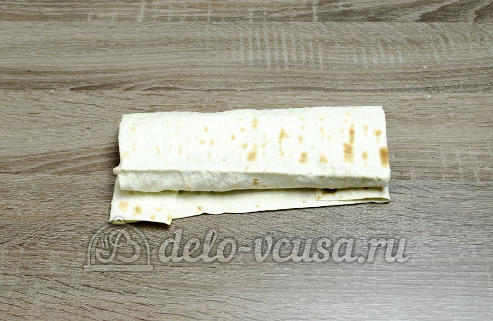 Шаг 24 приготовления Шаурма с курицей в домашних условиях