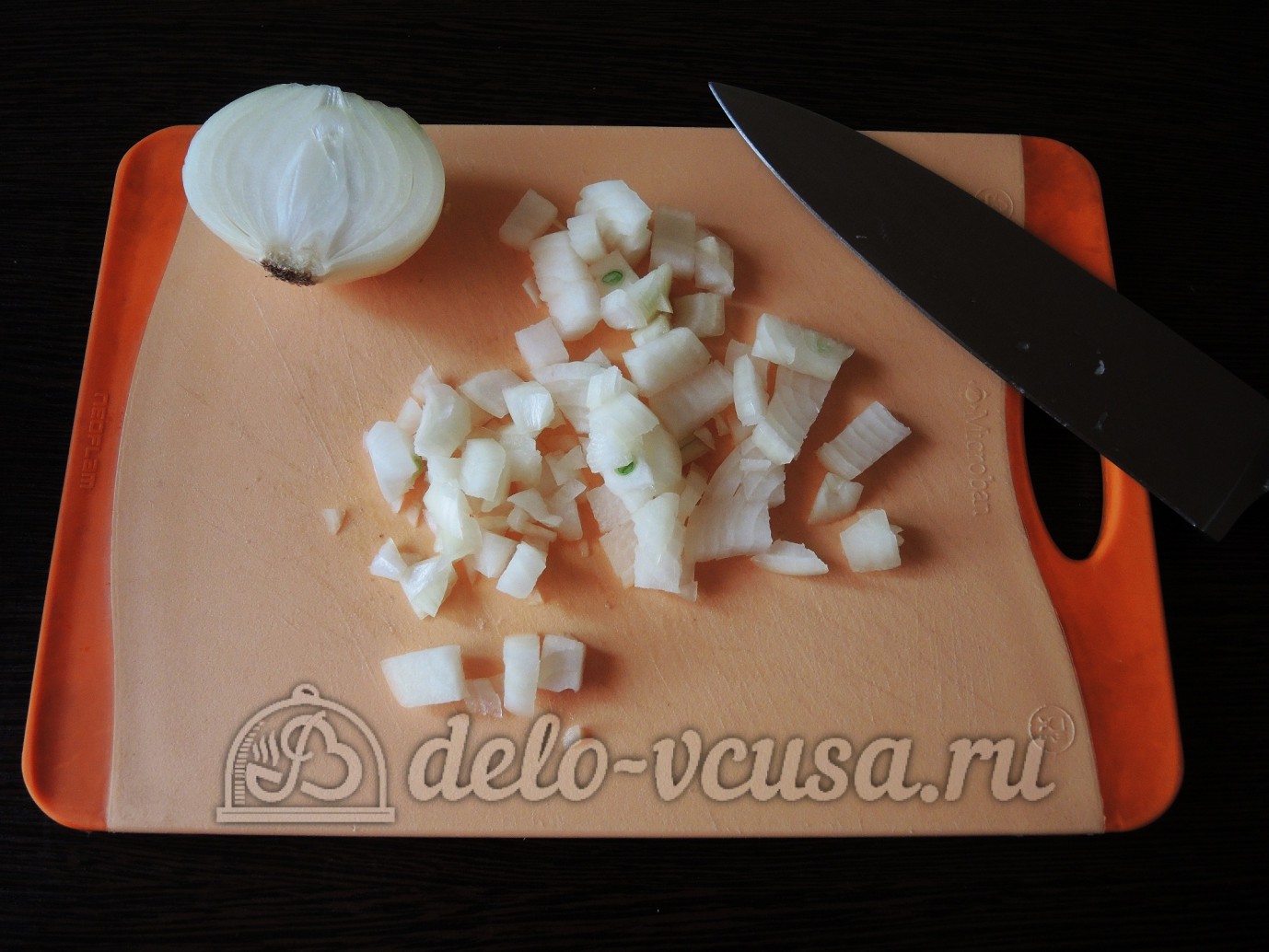 Шаг 1 приготовления Курица с грибами или куриные бомбочки