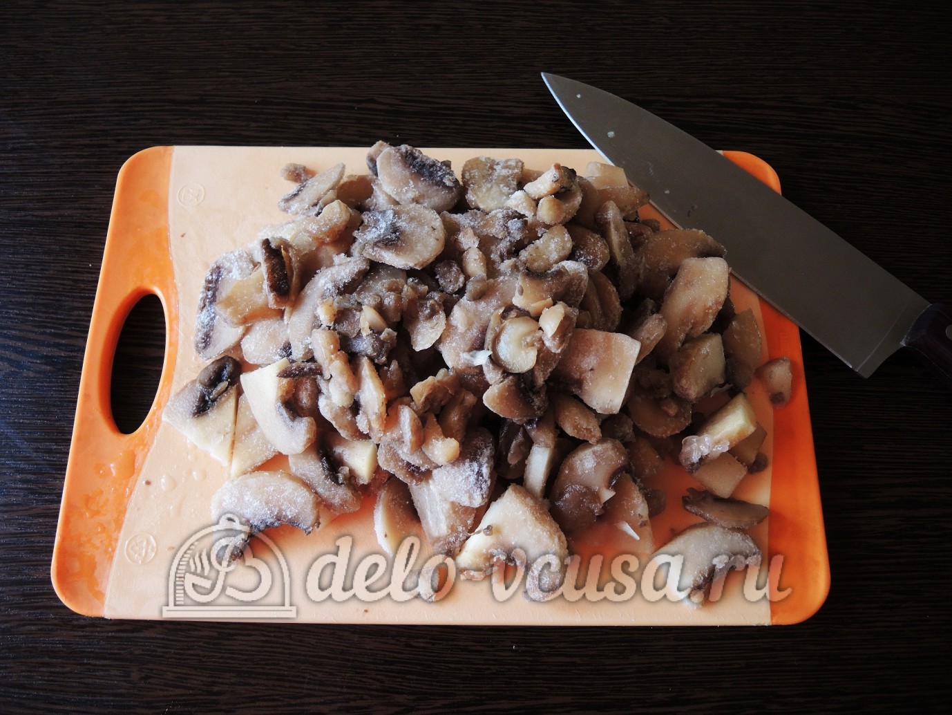 Шаг 2 приготовления Курица с грибами или куриные бомбочки