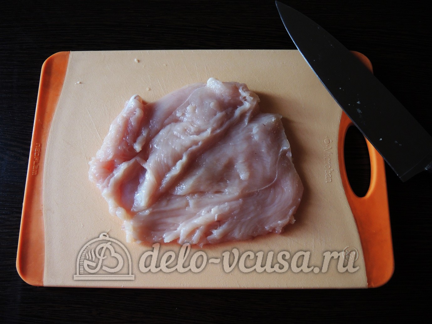 Шаг 7 приготовления Курица с грибами или куриные бомбочки