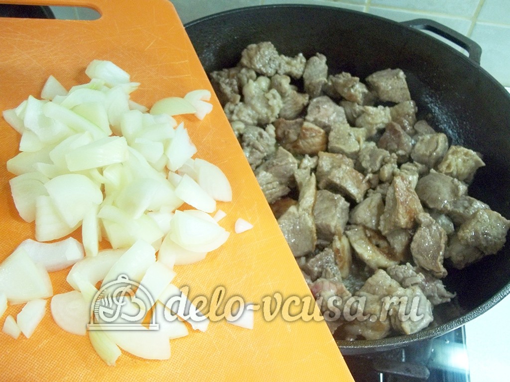 Шаг 1 приготовления Кабачки фаршированные мясом