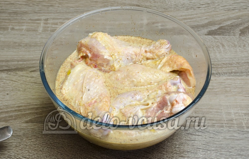 Шаг 3 приготовления Шашлык из курицы