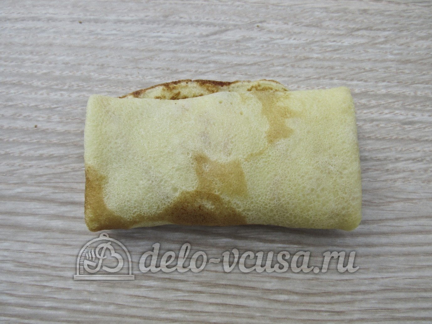 Шаг 18 приготовления Блинчики с куриными желудками