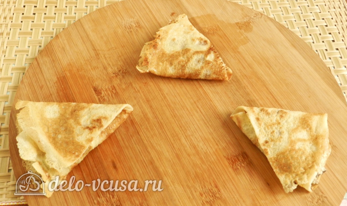 Шаг 9 приготовления Бендерики с грибами