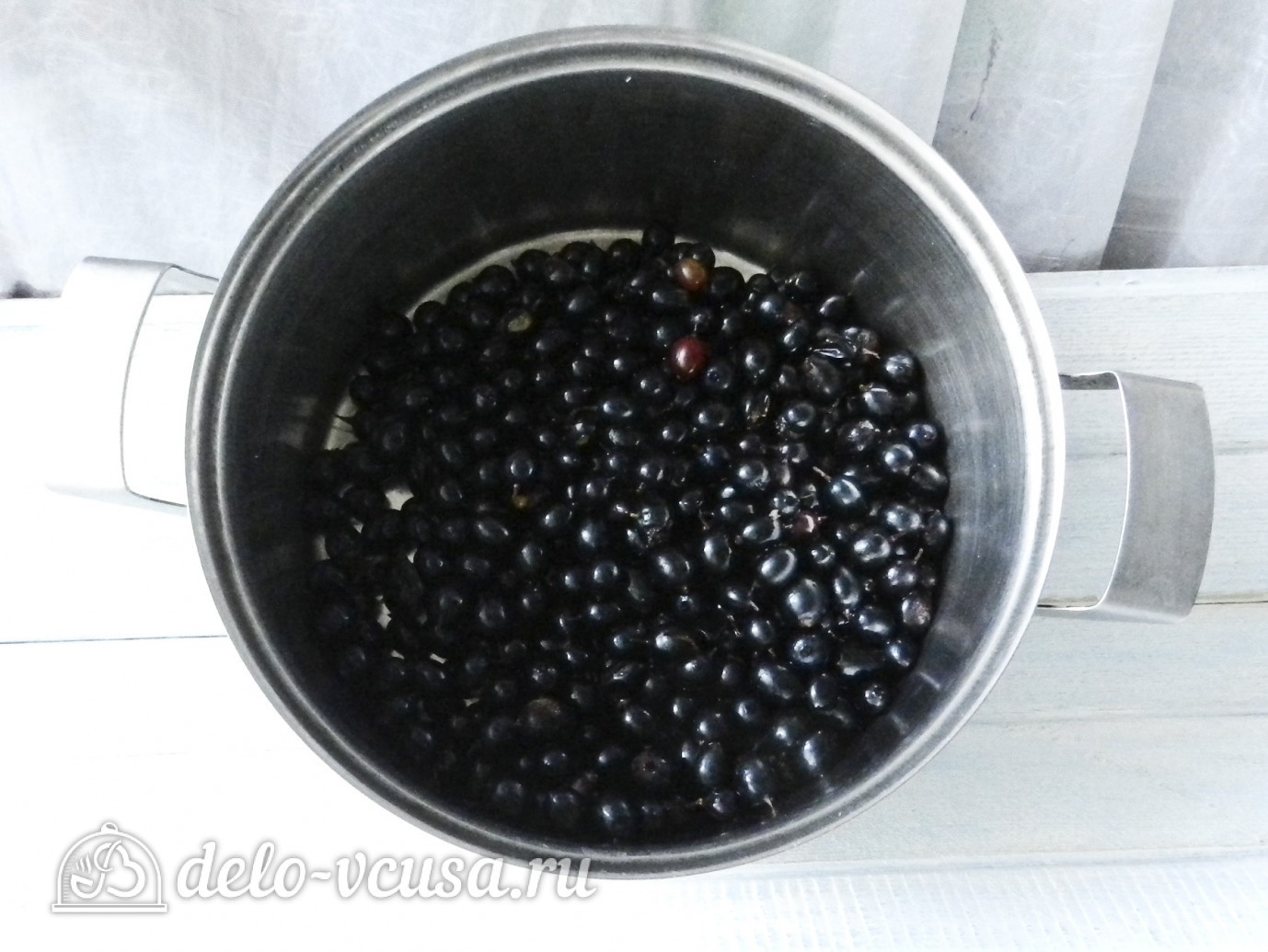 Шаг 1 приготовления Желе из черной смородины