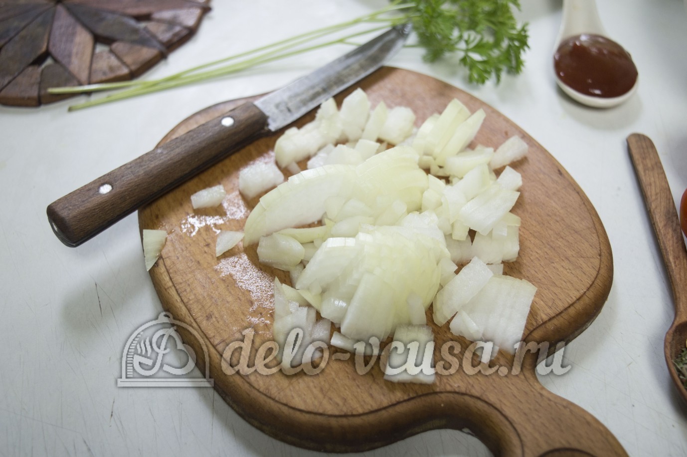 Шаг 3 приготовления Домашняя пицца с фаршем