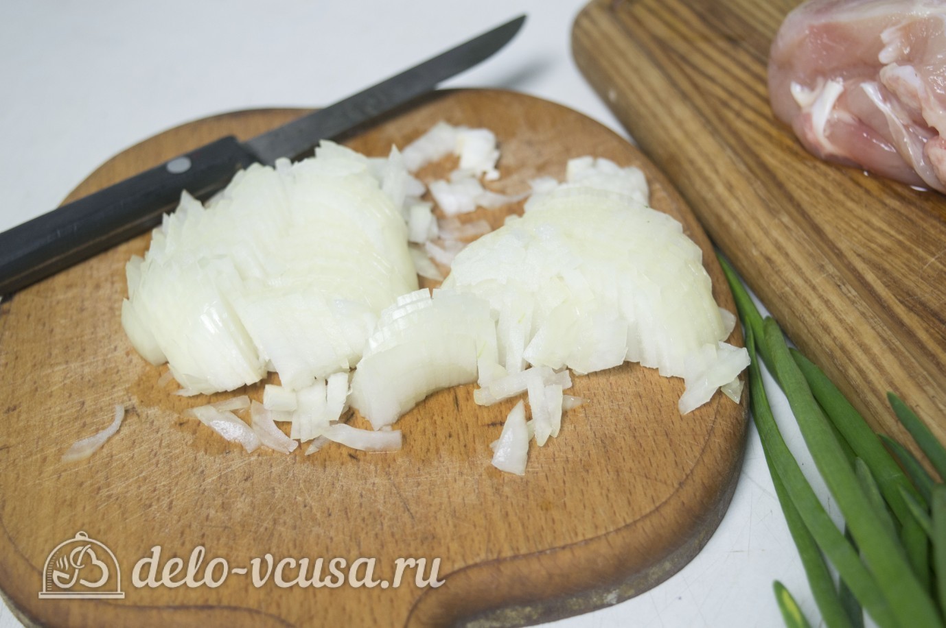 Шаг 1 приготовления Лаваш с курицей и грибами