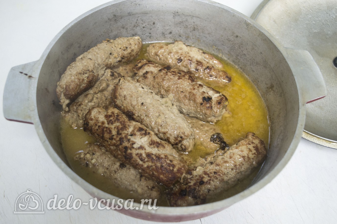 Шаг 11 приготовления Мясные рулетики с грибами