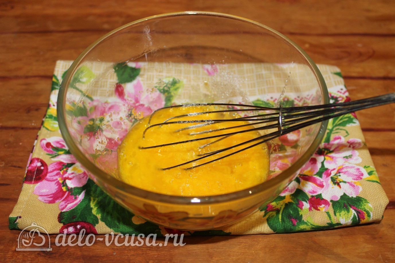 Шаг 1 приготовления Блины с ветчиной и сыром