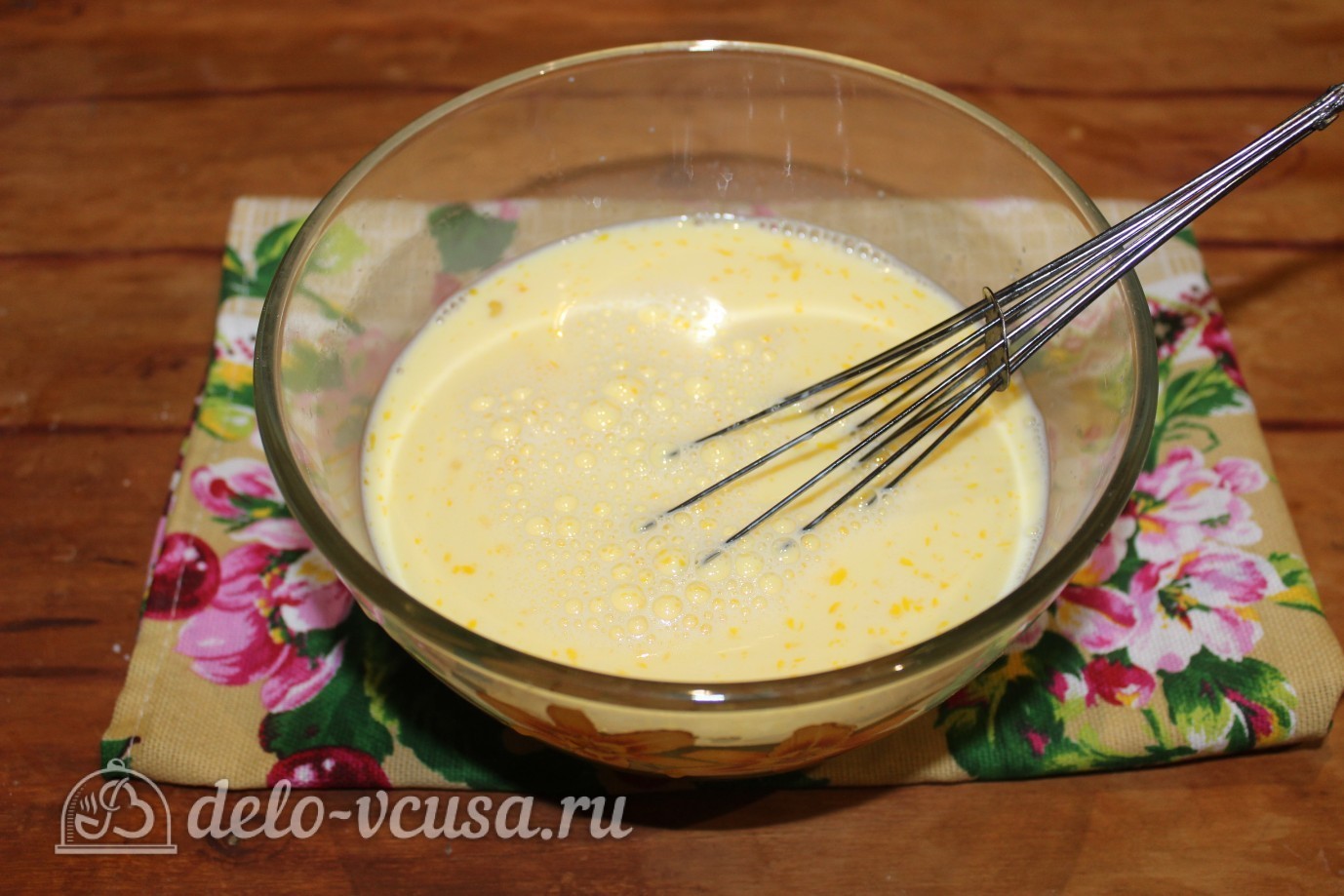 Шаг 2 приготовления Блины с ветчиной и сыром