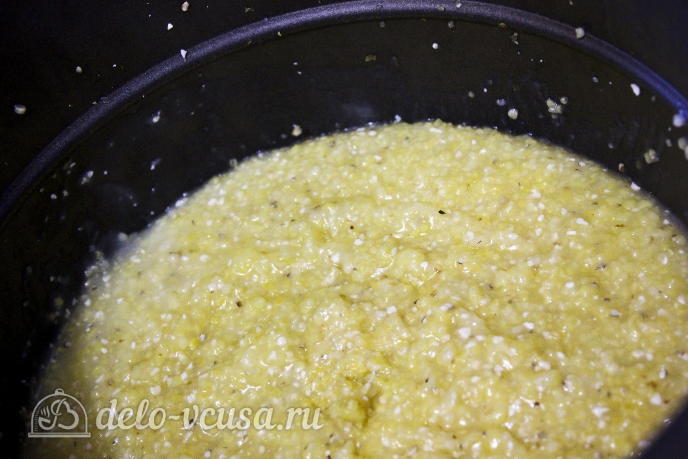 Шаг 3 приготовления Кукурузная каша с тыквой в мультиварке