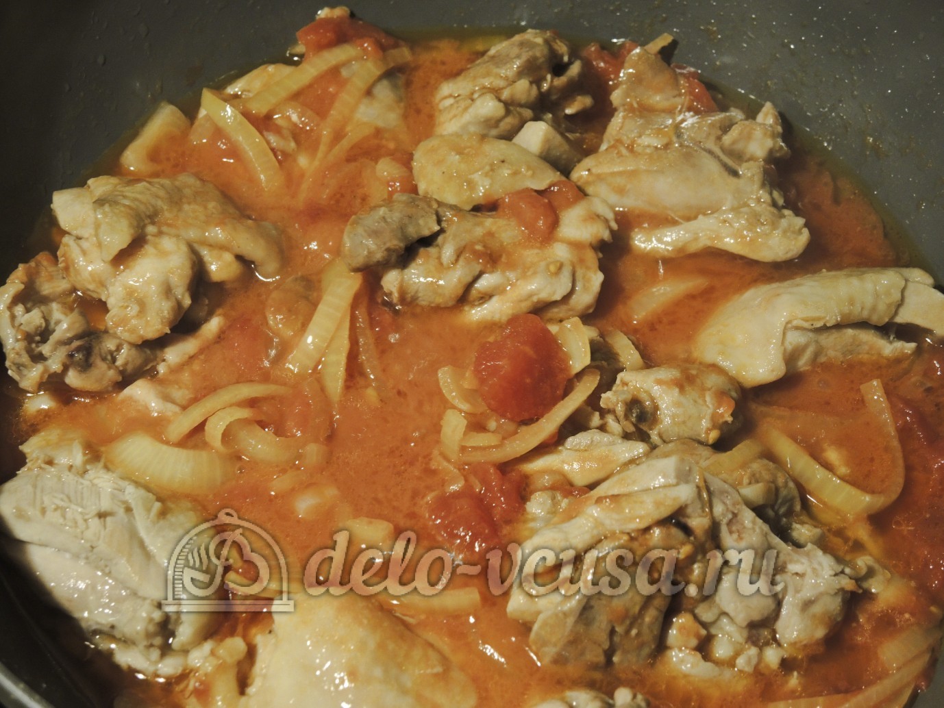 Шаг 8 приготовления Курица по-средиземноморски
