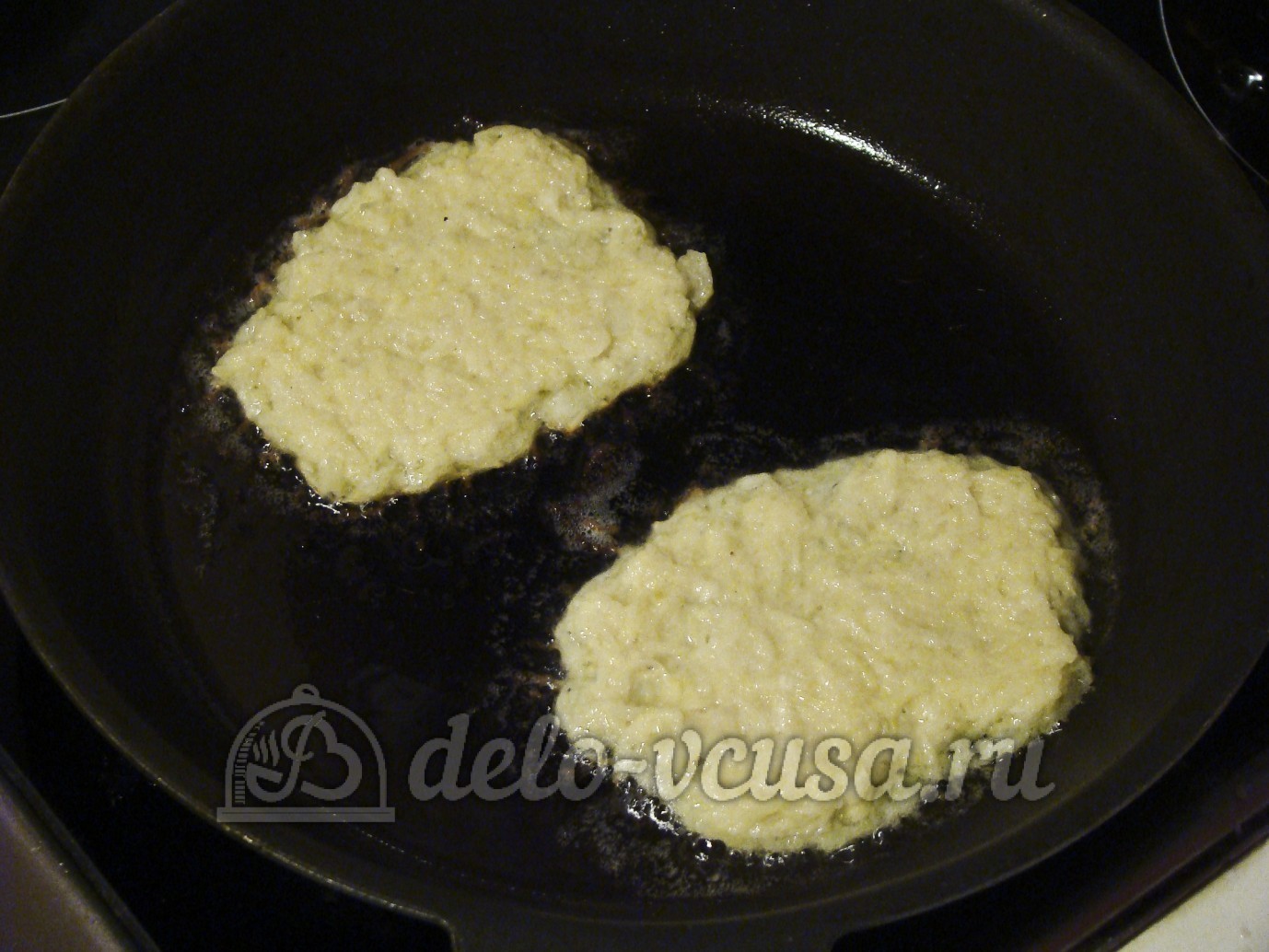 Шаг 8 приготовления Картофельные драники с мясом
