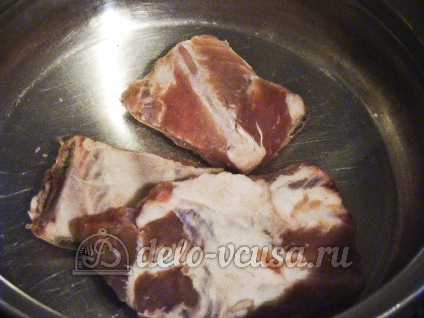 Шаг 1 приготовления Борщ в горшочке