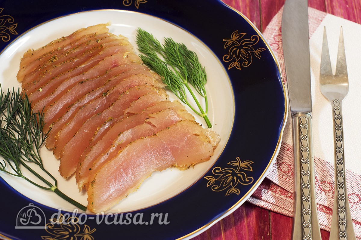 Шаг 13 приготовления Вяленая куриная грудка