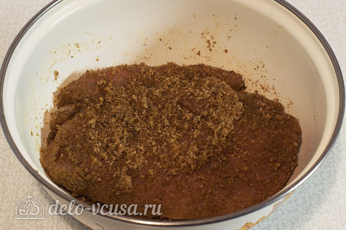 Шаг 6 приготовления Вяленая куриная грудка