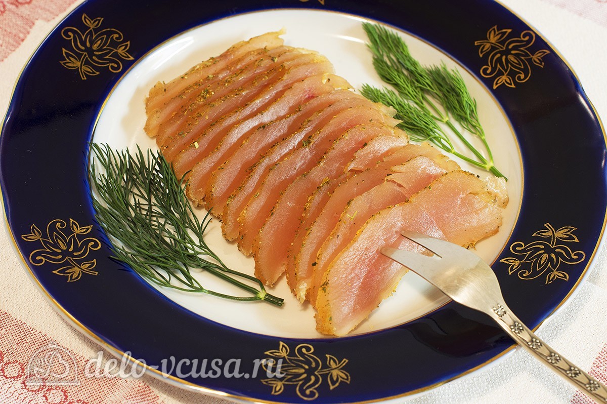 Обложка рецепта Вяленая куриная грудка