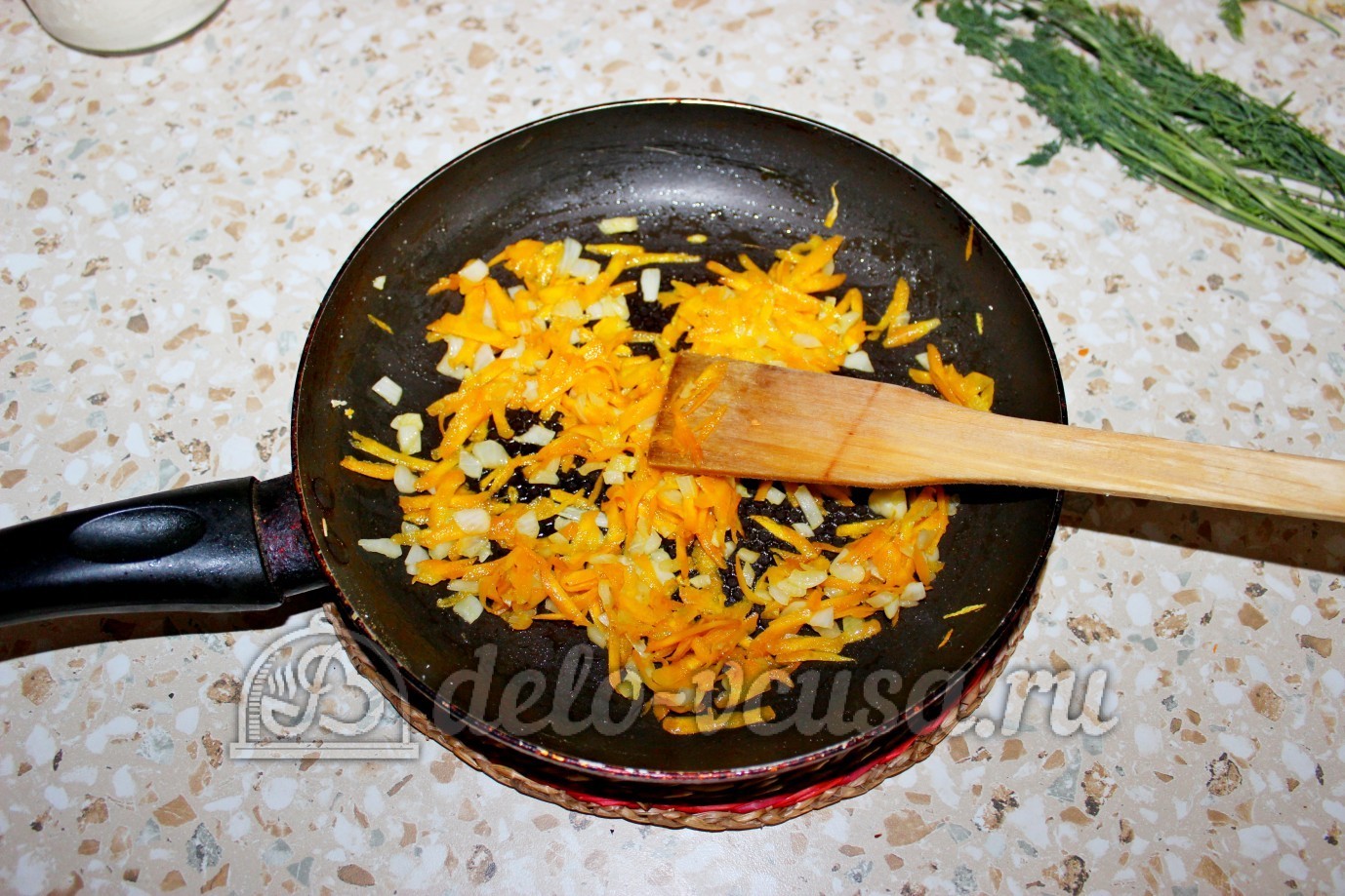 Шаг 7 приготовления Овощной суп с клецками