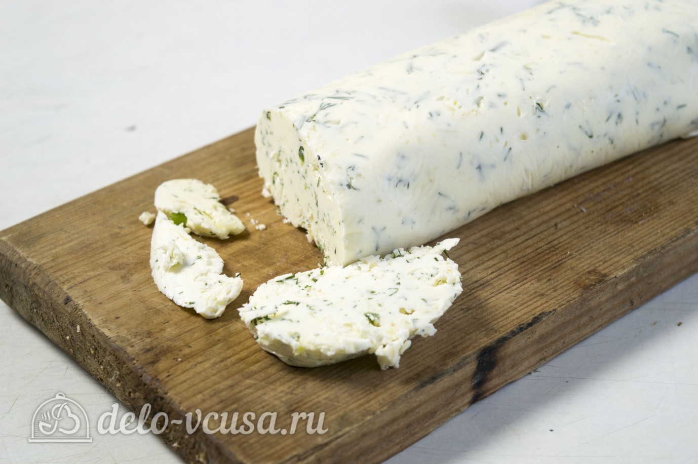 Шаг 5 приготовления Сливочное масло с чесноком и зеленью