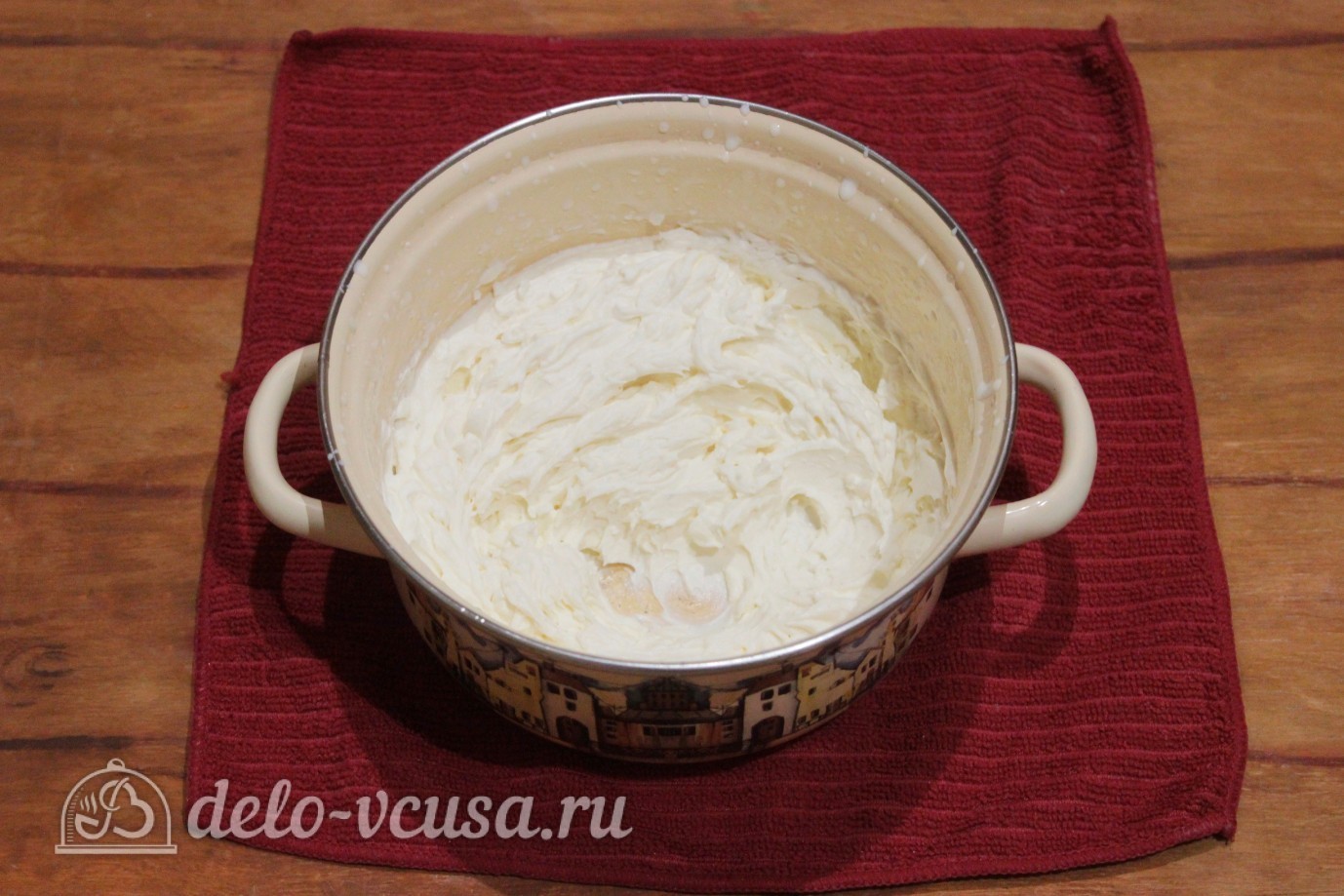 Шаг 5 приготовления Сметанный крем