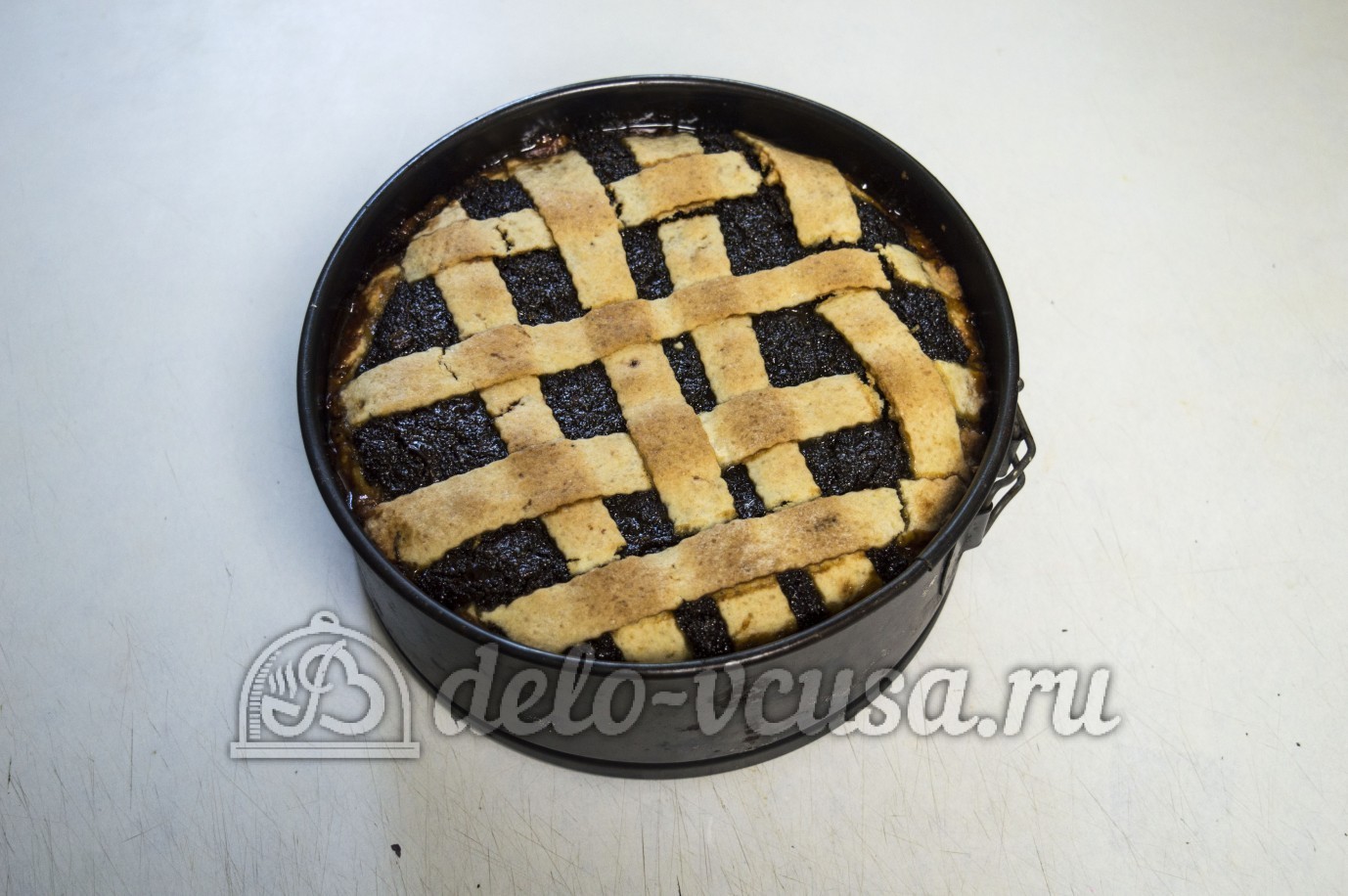 Шаг 16 приготовления Пирог с творогом и маком