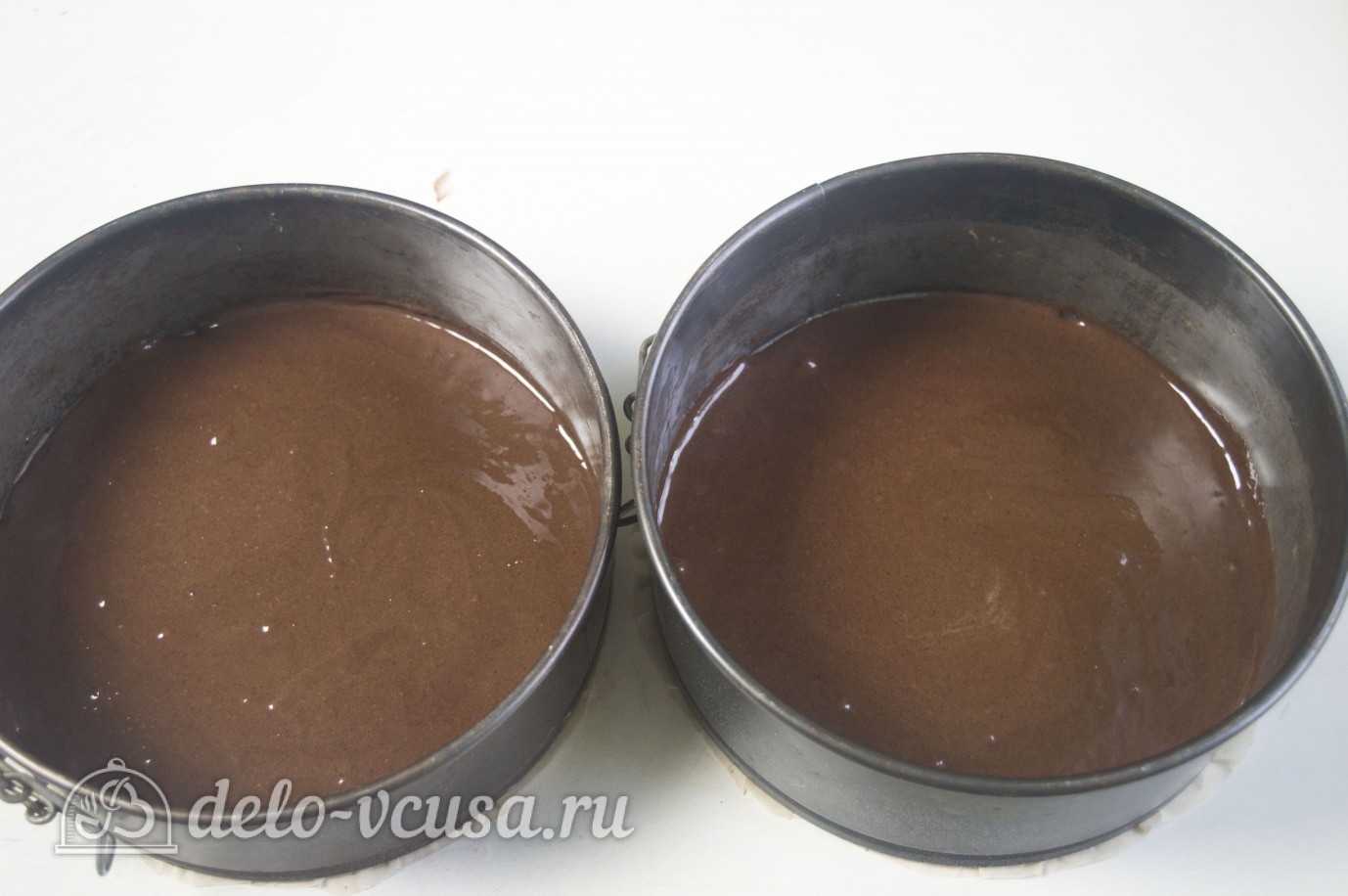 Шаг 4 приготовления Черничный муссовый торт