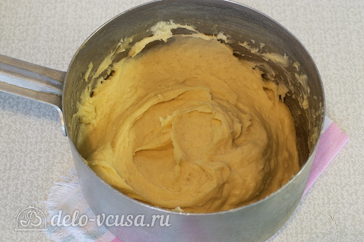 Шаг 7 приготовления Домашние эклеры со сгущенкой