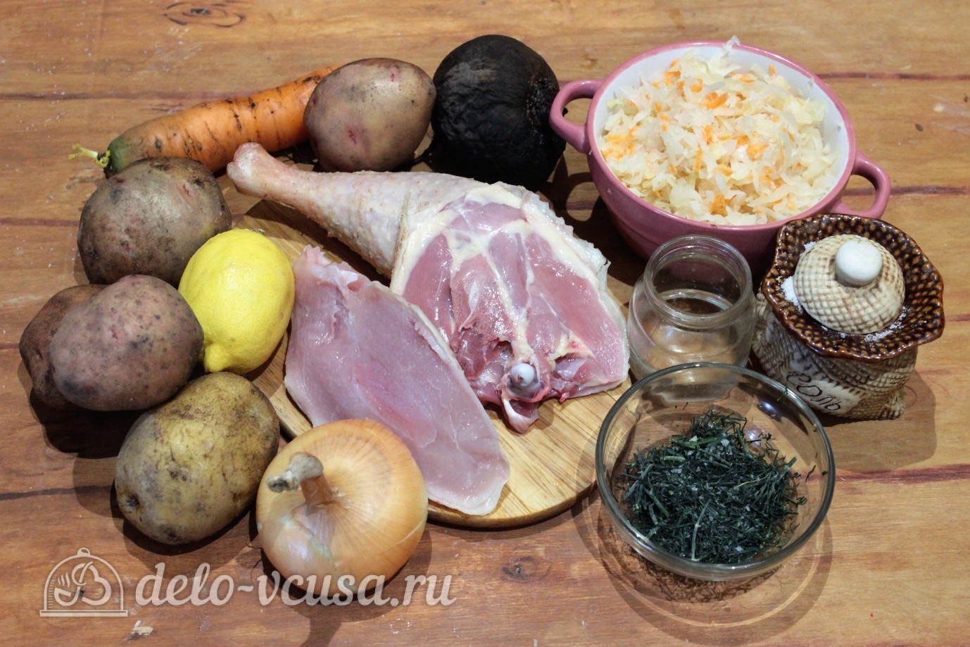 Ингредиенты Борщ с курицей Фото ингредиенты Борщ с курицей