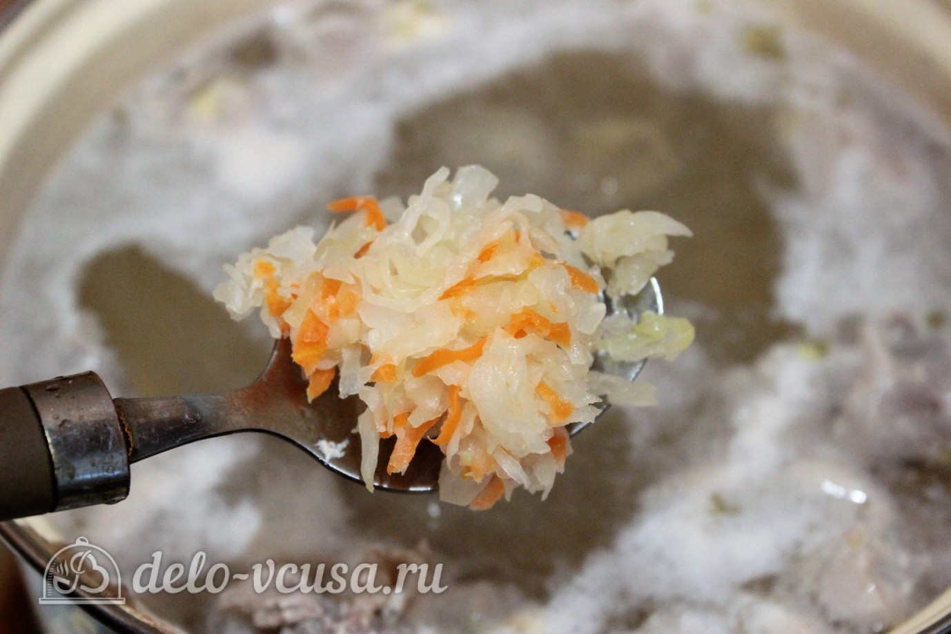 Шаг 2 приготовления Борщ с курицей