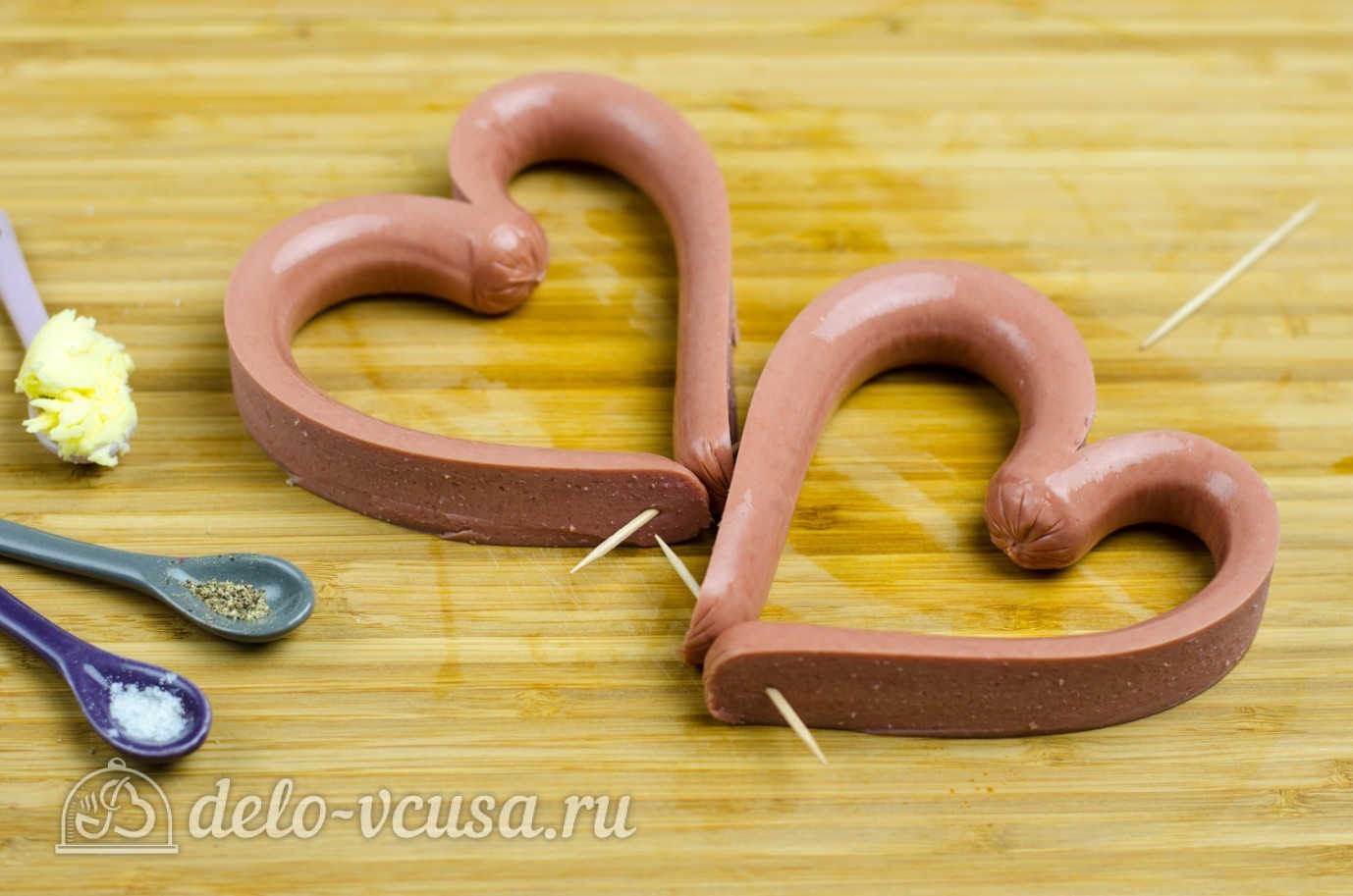 Шаг 2 приготовления Яичница Сердце