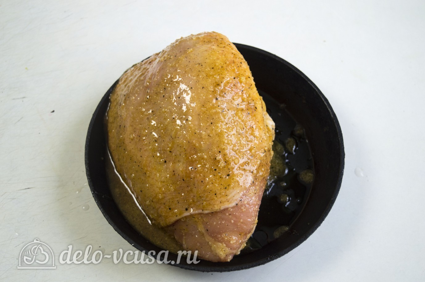 Шаг 3 приготовления Куриная грудка в духовке
