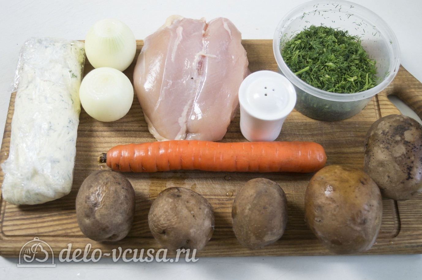 Ингредиенты Картофельные гнезда с курицей Фото ингредиенты Картофельные гнезда с курицей