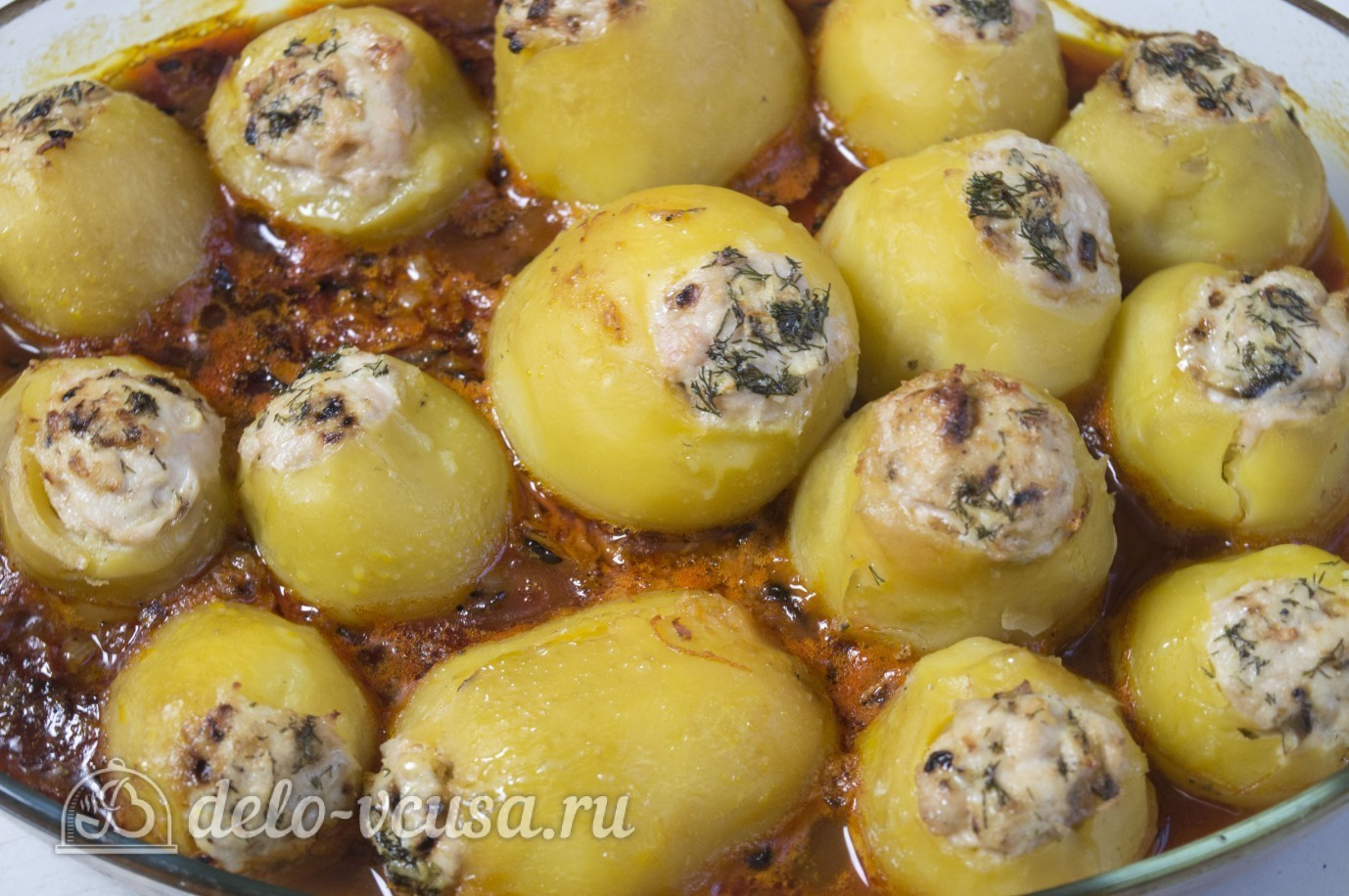 Шаг 12 приготовления Картофельные гнезда с курицей