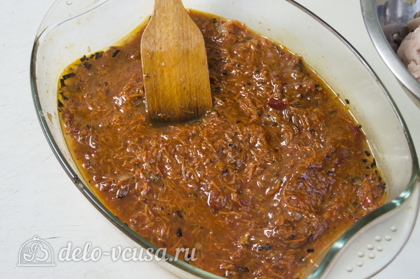 Шаг 7 приготовления Картофельные гнезда с курицей
