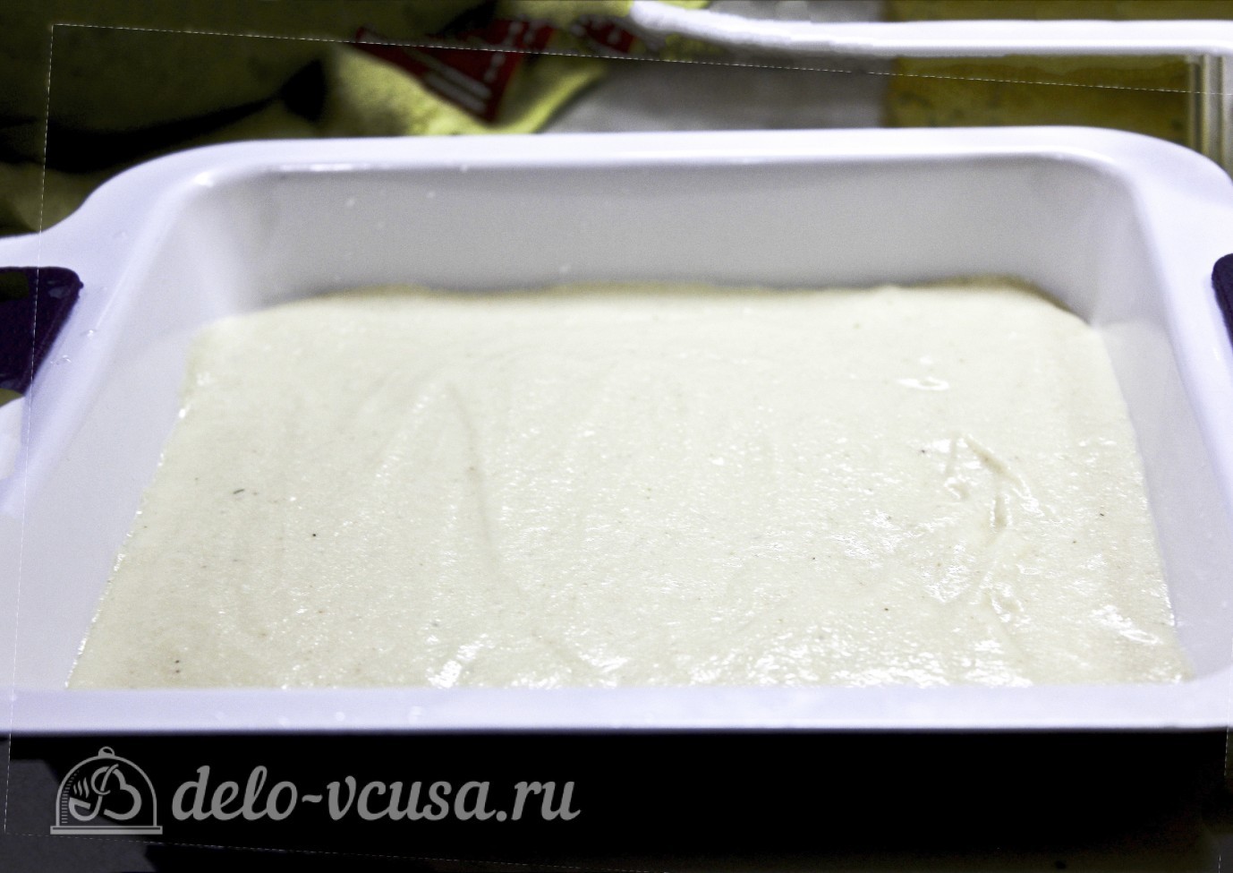 Шаг 13 приготовления Пирог с манкой и яблоками