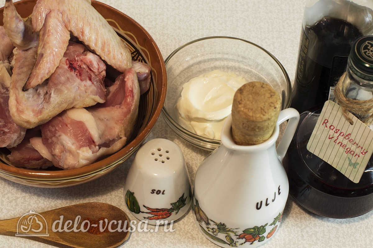 Ингредиенты Курица в духовке под соусом Фото ингредиенты Курица в духовке под соусом