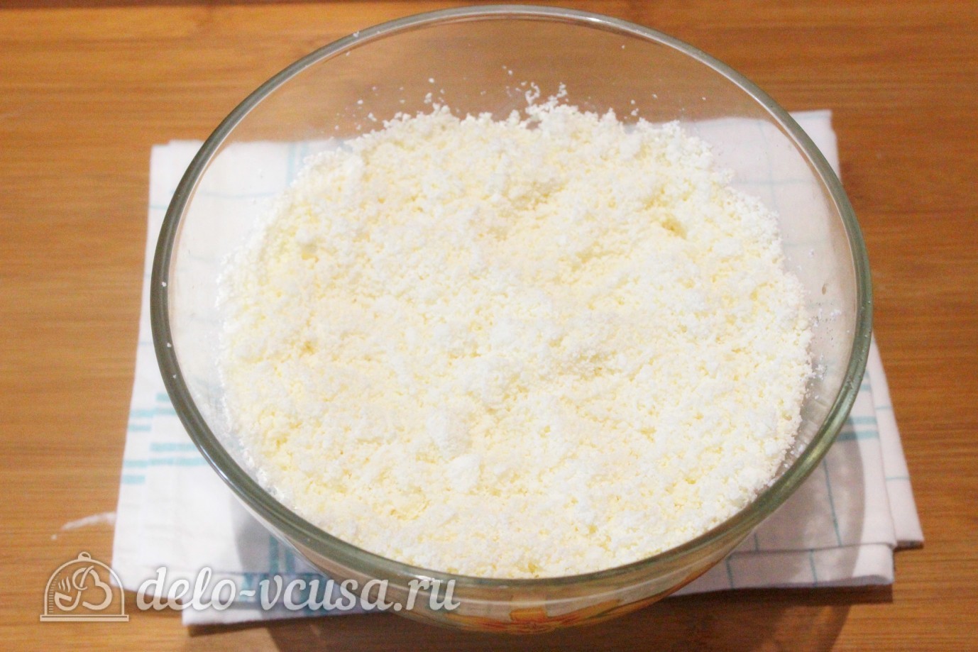 Шаг 1 приготовления Кокосовые сырники