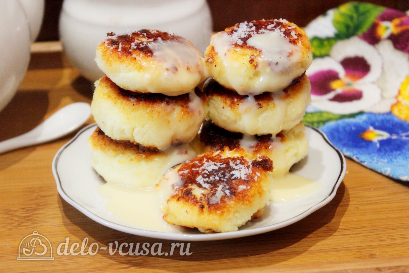 Шаг 11 приготовления Кокосовые сырники