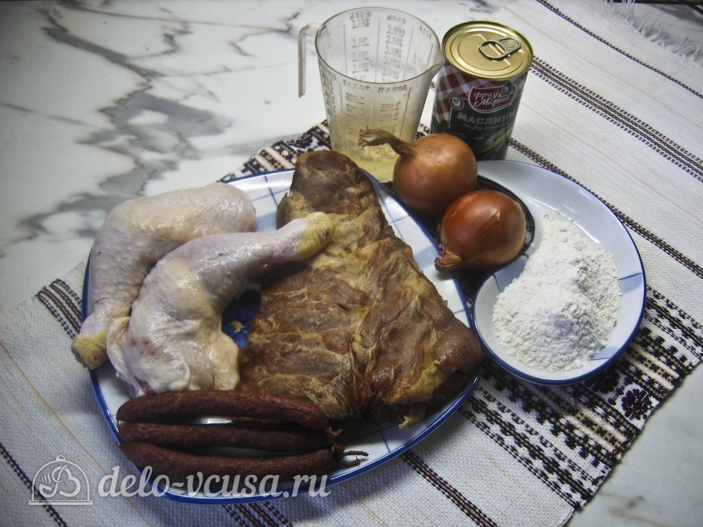 Ингредиенты Мясная солянка Фото ингредиенты Мясная солянка