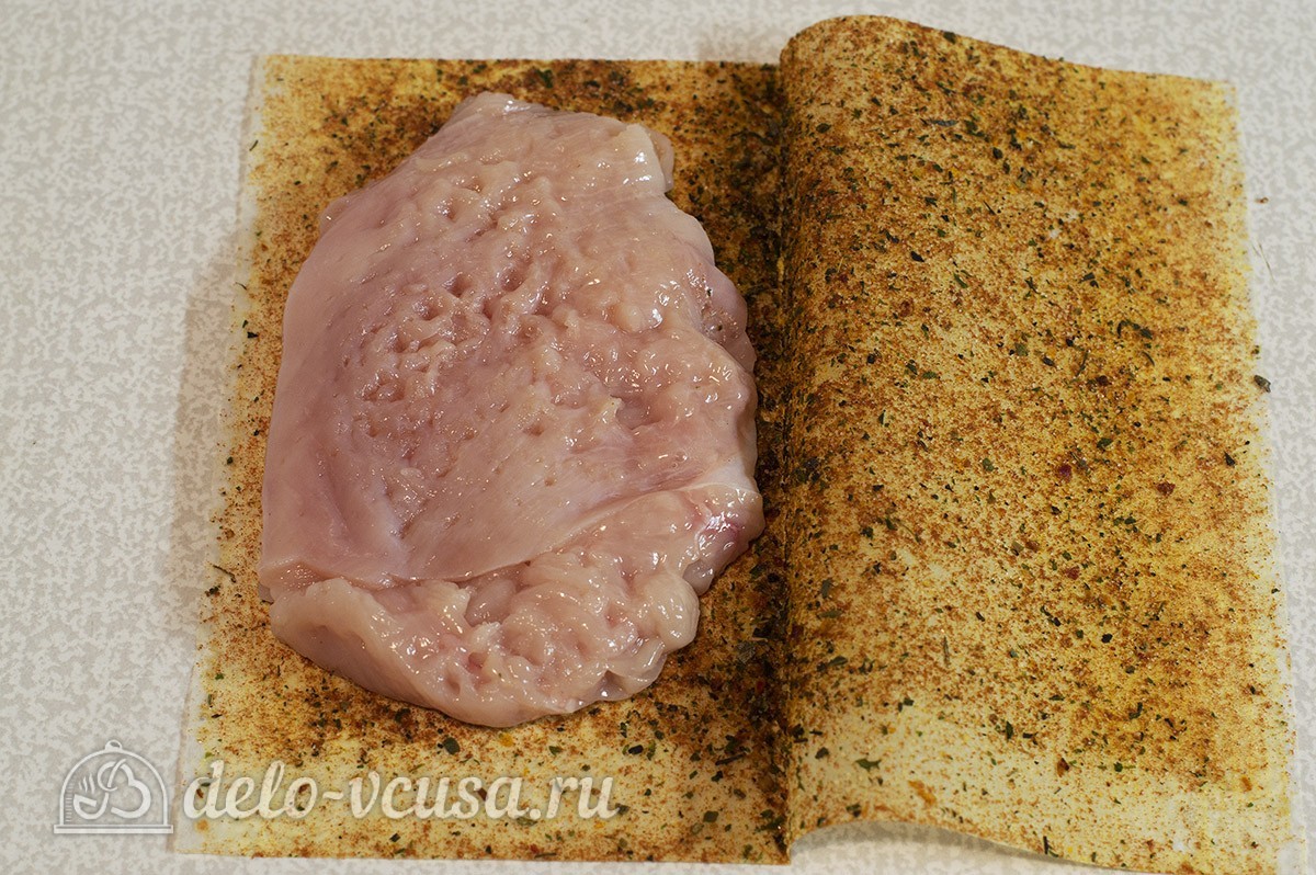 Шаг 4 приготовления Куриное филе жареное на сковороде